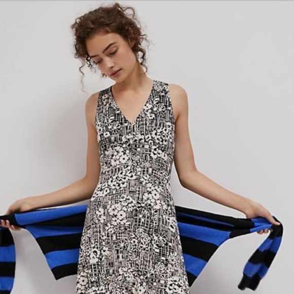 Maeve Dresses & Skirts - Anthropologie Maeve Black & White Floral Livia Maxi Dress, EUC
